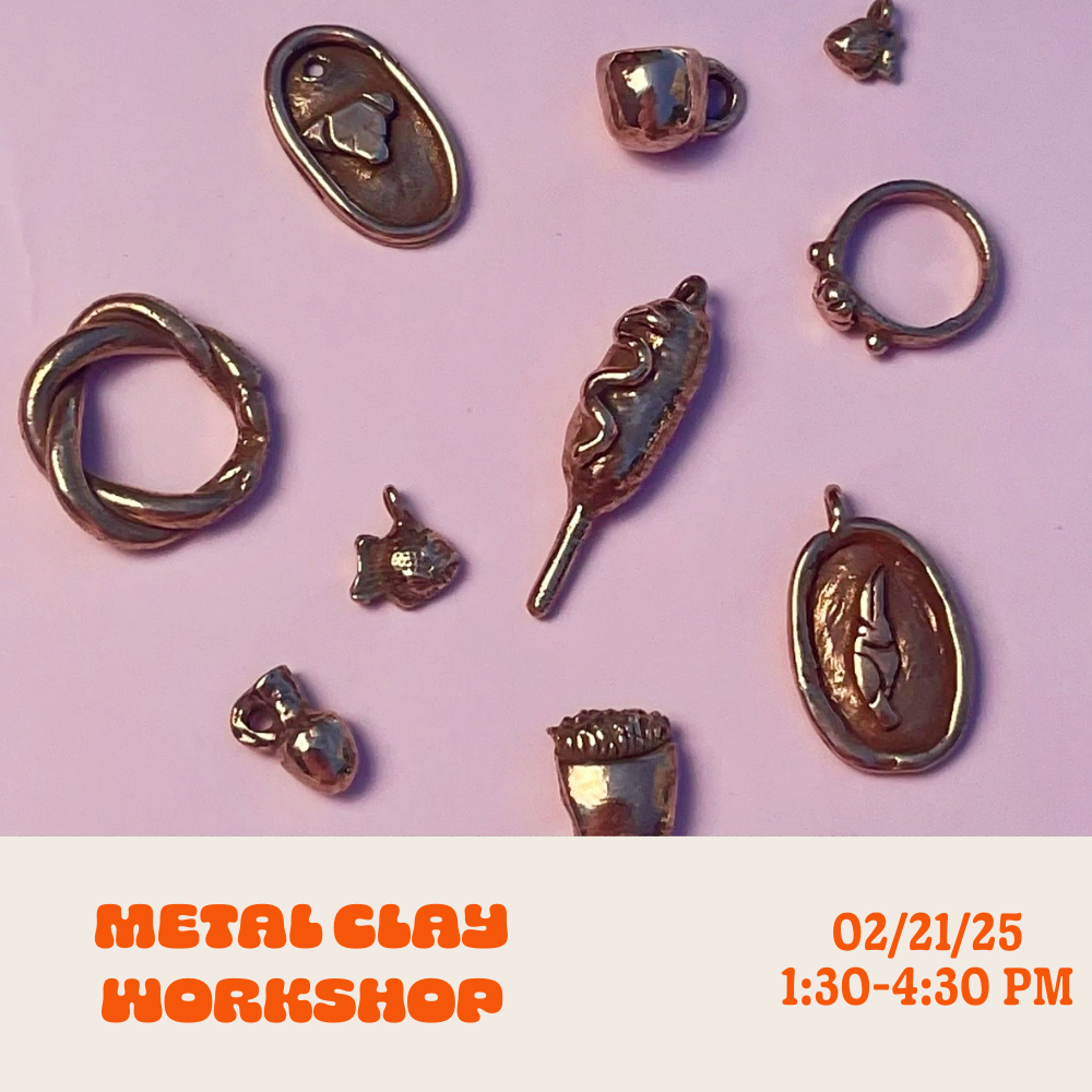 Bronze Metal Clay Pendant and Tiny Sculpture Workshop: Saturday • February 21st • 1:30pm - 4:30pm