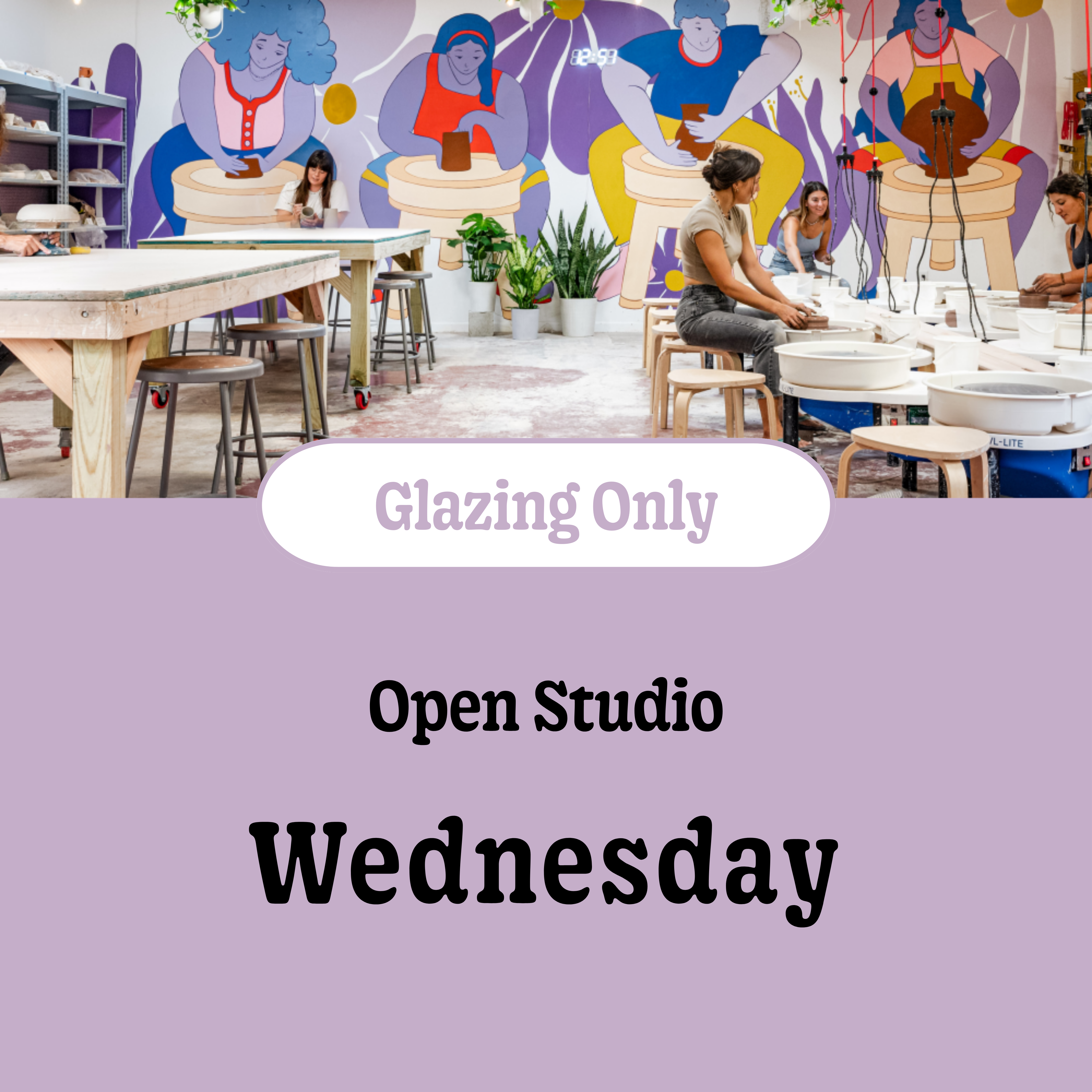 Wednesday • October 1st • 5:00pm - 7:00pm (Glazing Only)