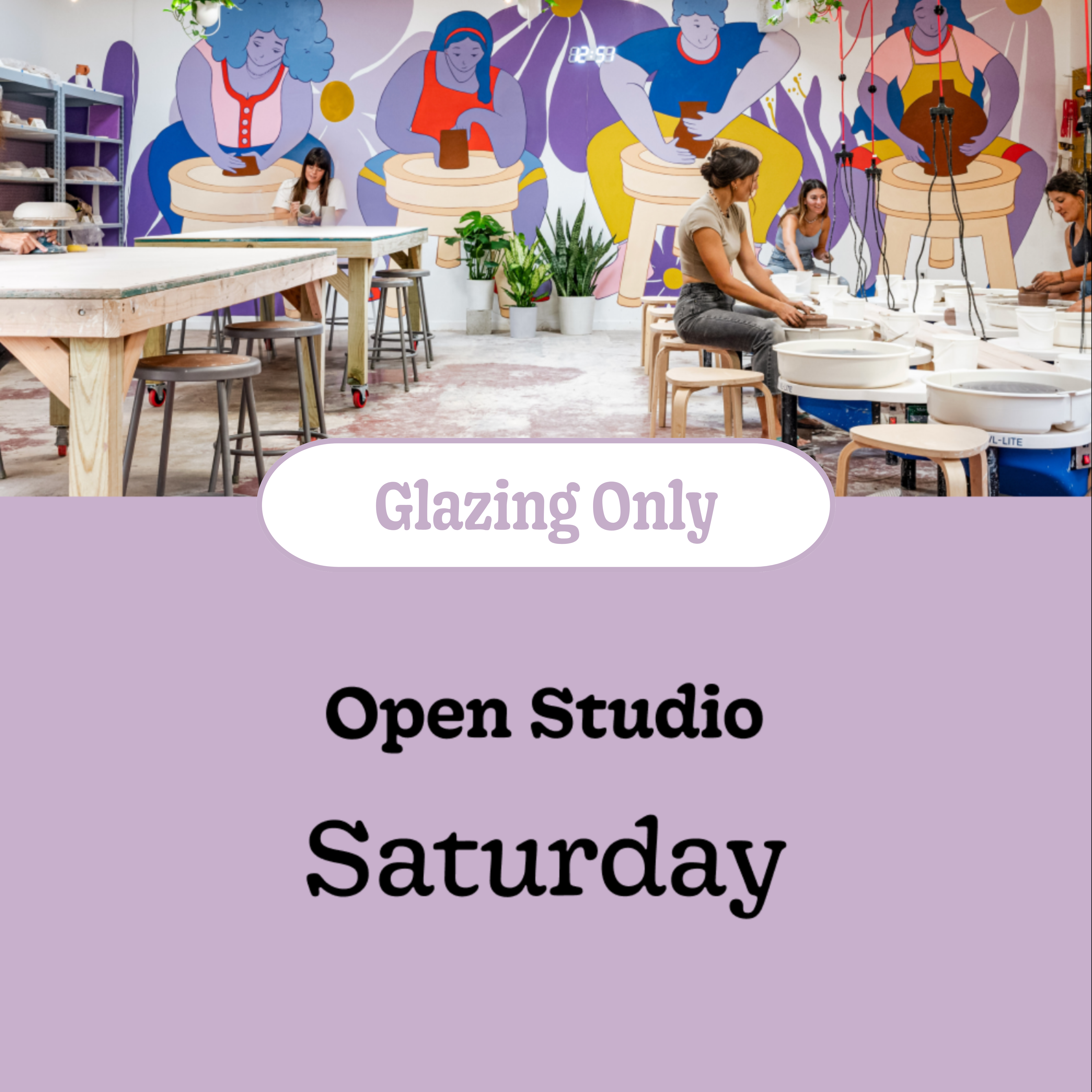 Saturday • October 4th • 10:00am - 12:00pm (Glazing Only)