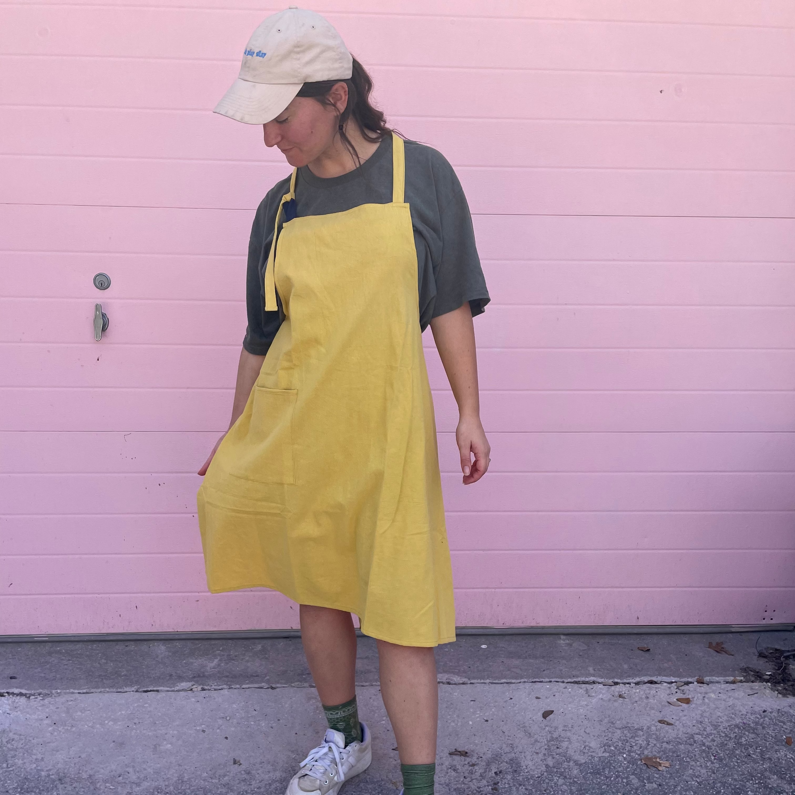 Cotton Apron with Pocket