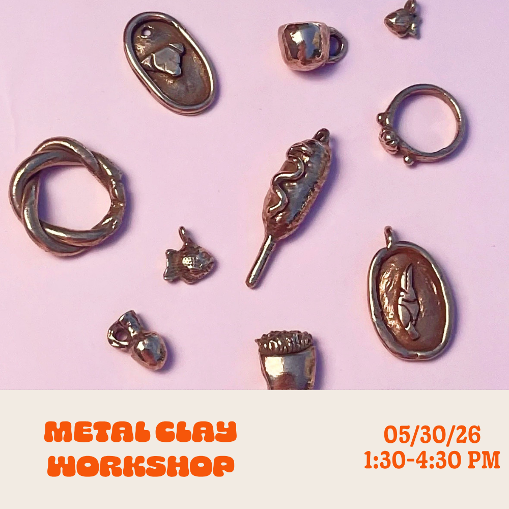 Bronze Metal Clay Pendant and Tiny Sculpture Workshop: Saturday • May 30th • 1:30pm - 4:30pm