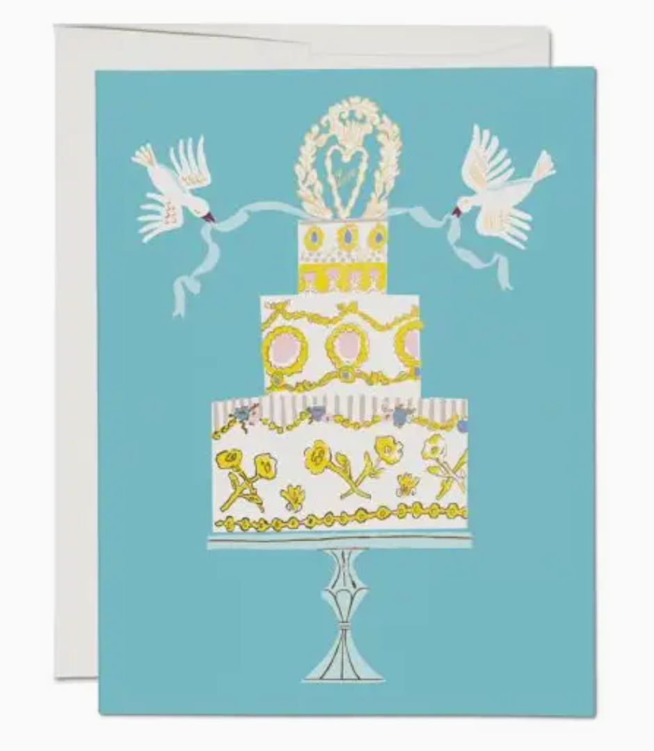 Love Cake Wedding Greeting Card