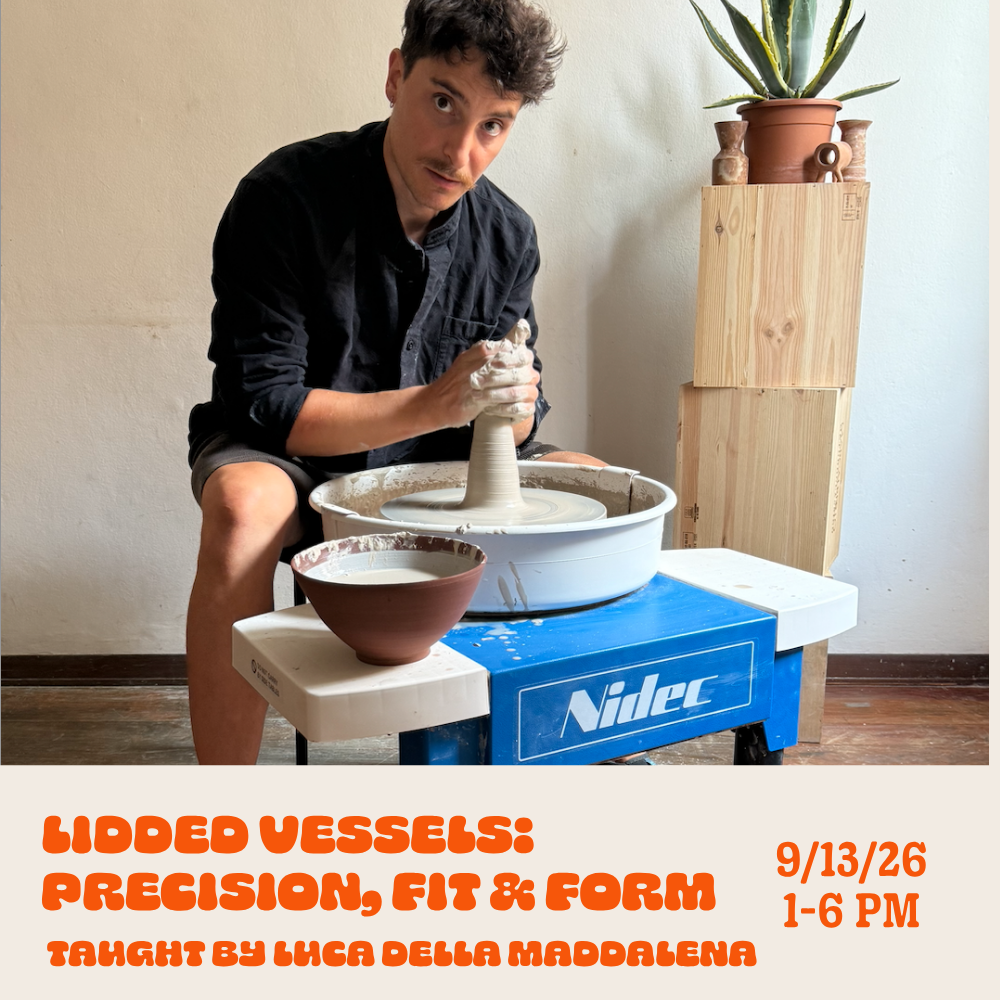 Lidded Vessels: Precision, Fit & Form taught by Luca Della Maddalena: Sunday, September 13th, 1-6pm